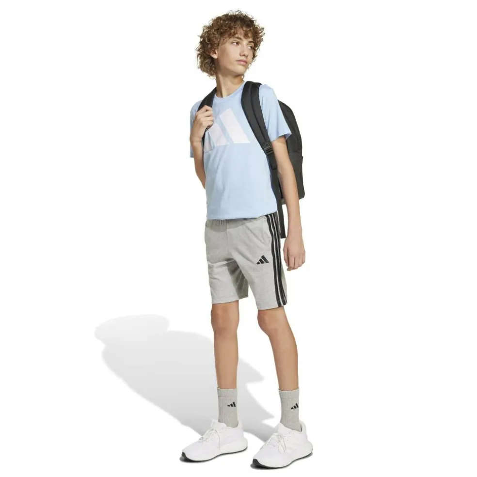 Essentials 3 Stripe Jersey Short Juniors
