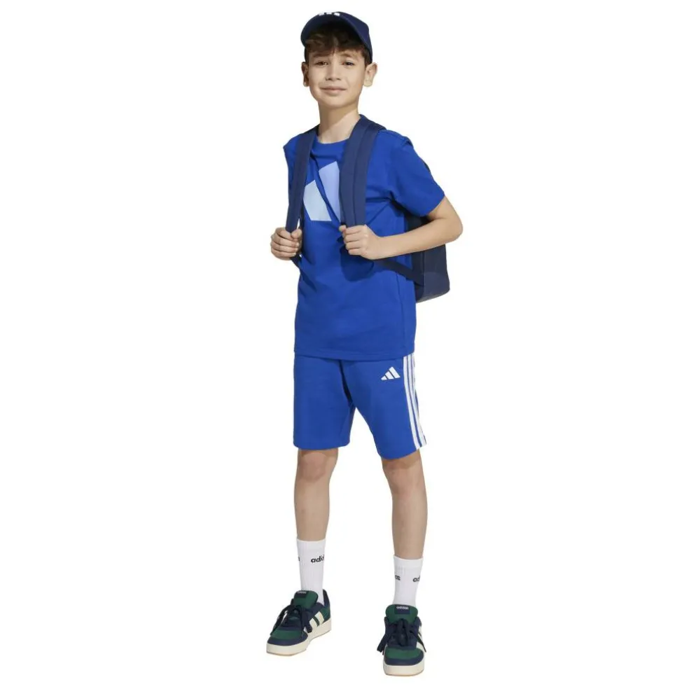 Essentials 3 Stripe Jersey Short Juniors