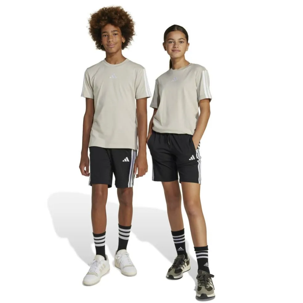 Essentials 3 Stripe Jersey Short Juniors