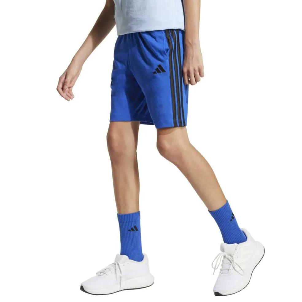 Essentials 3 Stripe Jersey Short Juniors