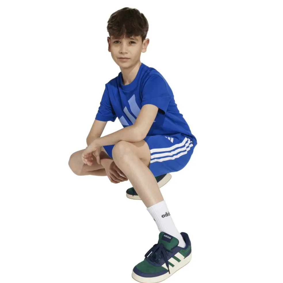 Essentials 3 Stripe Jersey Short Juniors