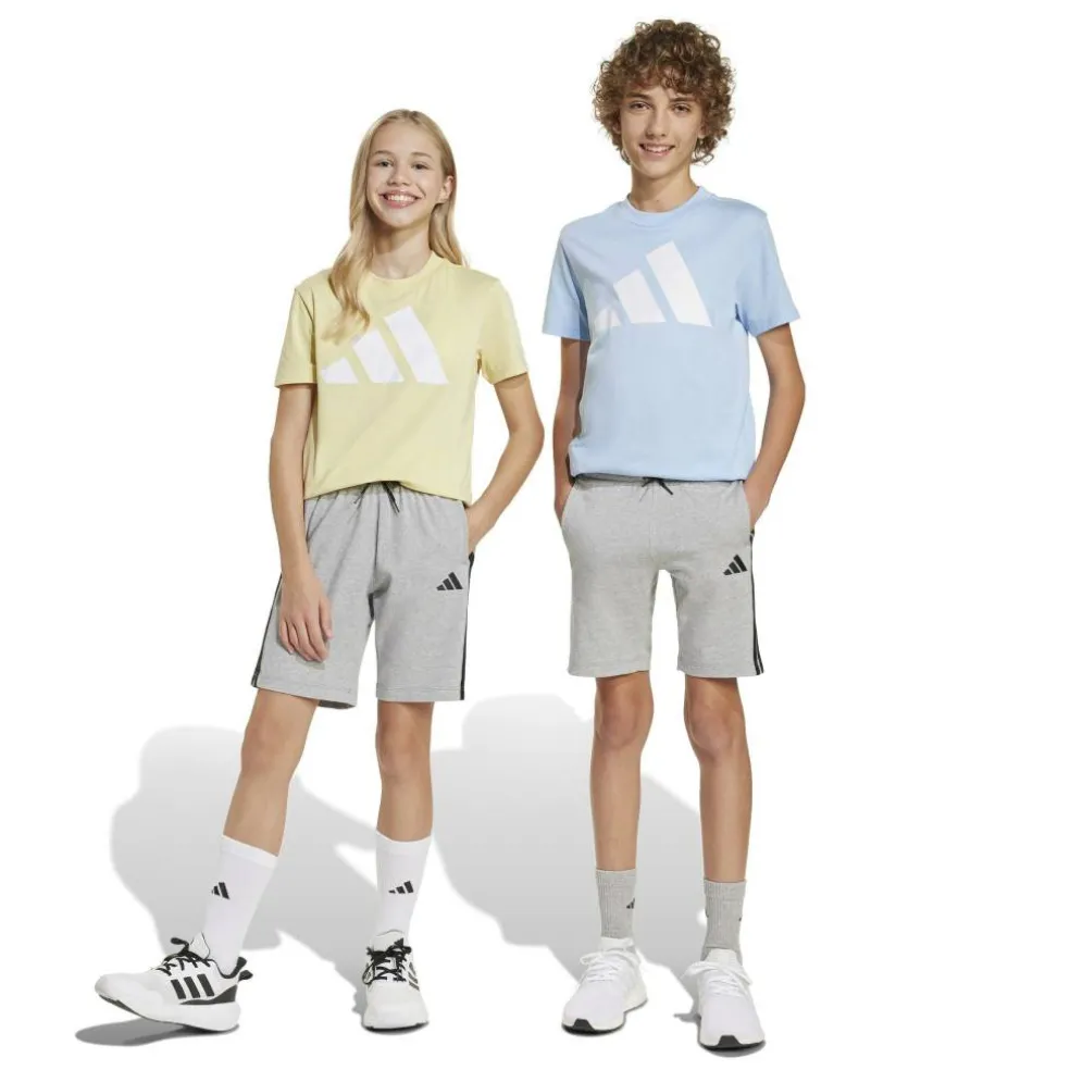 Essentials 3 Stripe Jersey Short Juniors