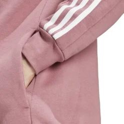 Essentials Fleece 3-Stripes Full-Zip Hoodie Mens