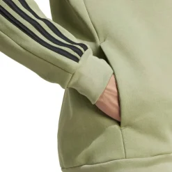 Essentials Fleece 3-Stripes Full-Zip Hoodie Mens