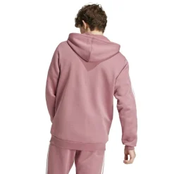 Essentials Fleece 3-Stripes Full-Zip Hoodie Mens