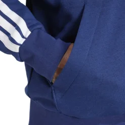 Essentials Fleece 3-Stripes Full-Zip Hoodie Mens