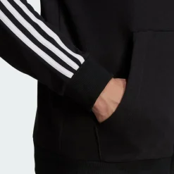 Essentials French Terry 3-Stripes Full-Zip Hoodie