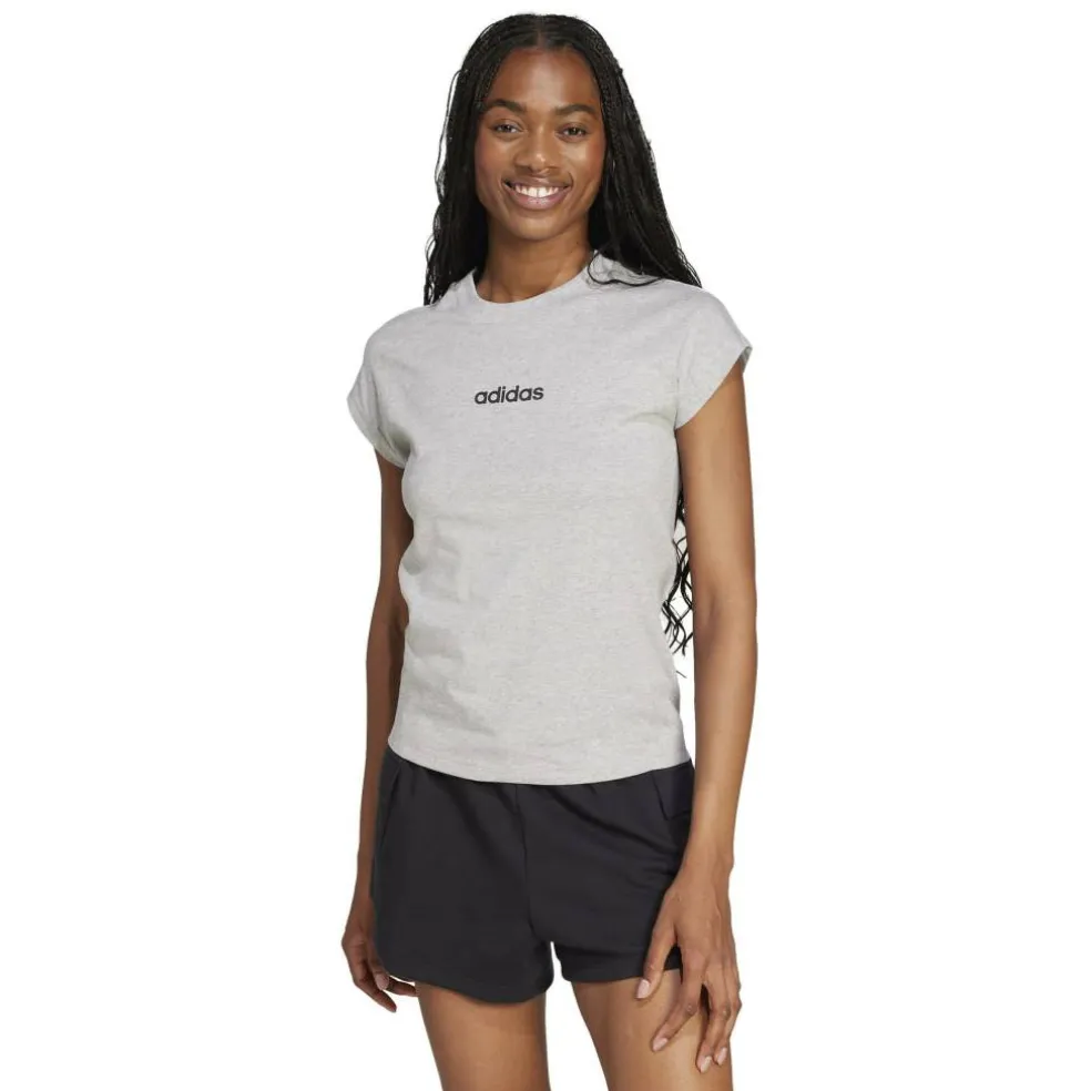Essentials Linear Cotton T-Shirt Womens