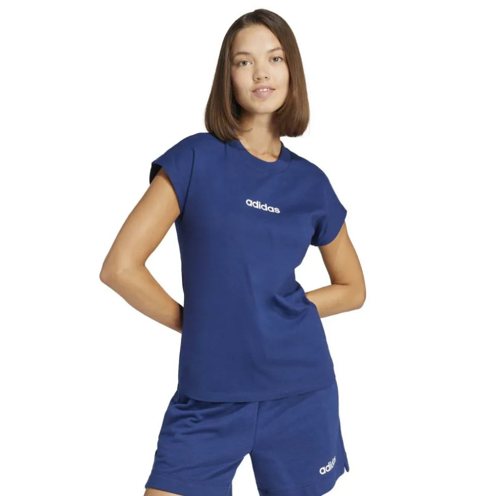 Essentials Linear Cotton T-Shirt Womens