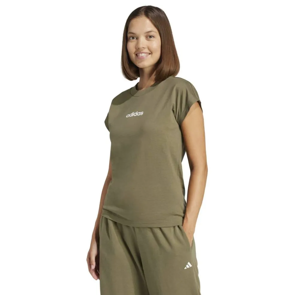 Essentials Linear Cotton T-Shirt Womens