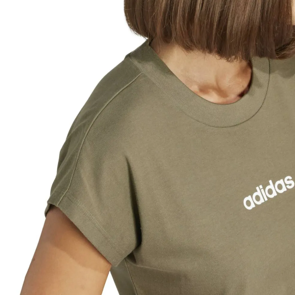 Essentials Linear Cotton T-Shirt Womens