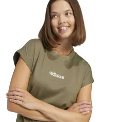 Essentials Linear Cotton T-Shirt Womens
