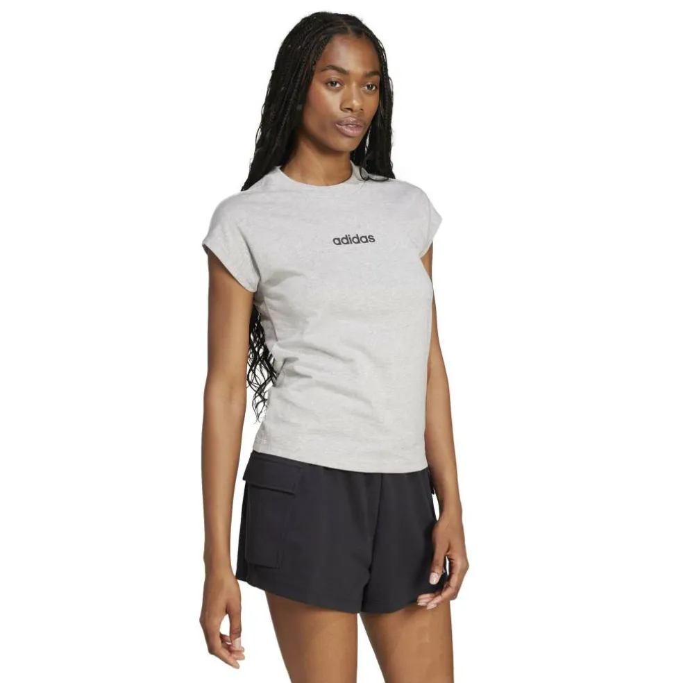Essentials Linear Cotton T-Shirt Womens