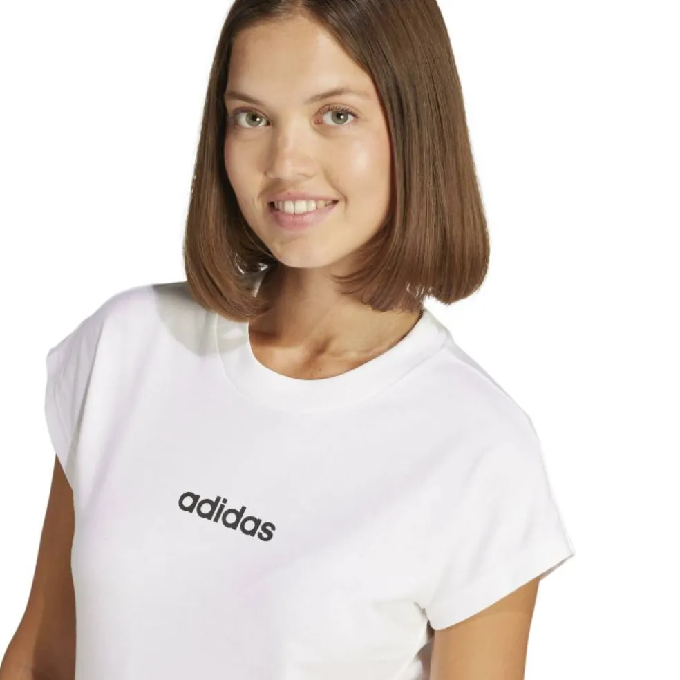 Essentials Linear Cotton T-Shirt Womens