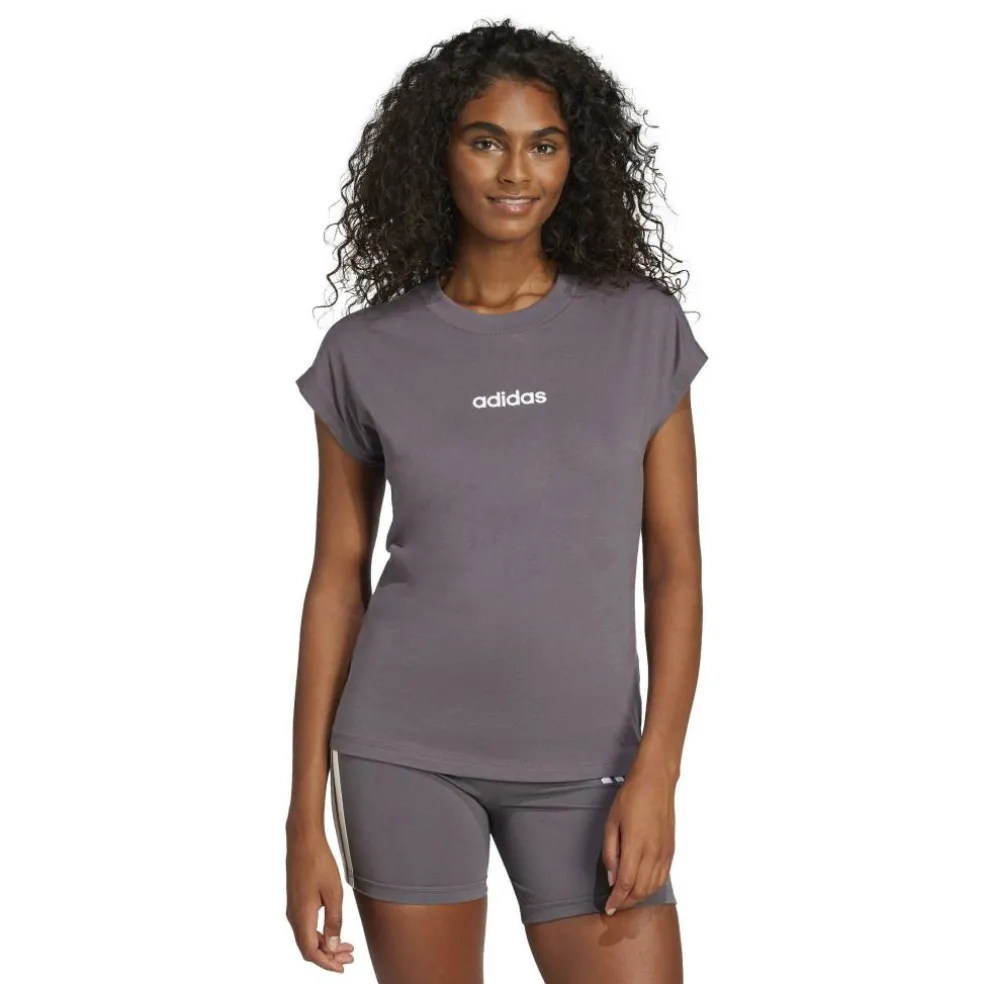 Essentials Linear Cotton T-Shirt Womens