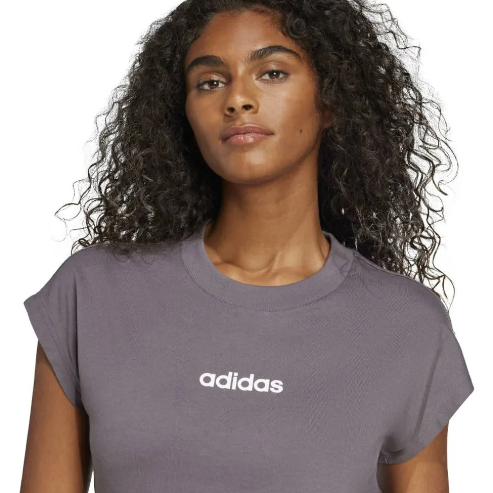 Essentials Linear Cotton T-Shirt Womens