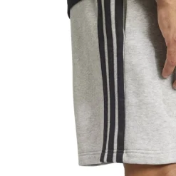 Essentials 3 Stripe Fleece Shorts Mens