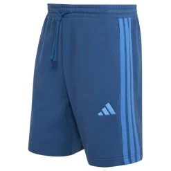 Essentials 3 Stripe Fleece Shorts Mens