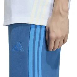 Essentials 3 Stripe Fleece Shorts Mens