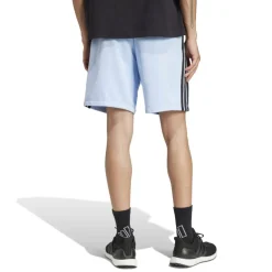 Essentials 3 Stripe Fleece Shorts Mens