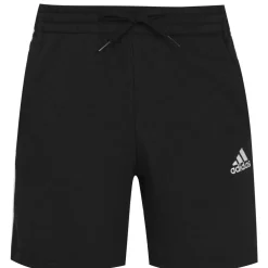 Essentials 3 Stripe Fleece Shorts Mens