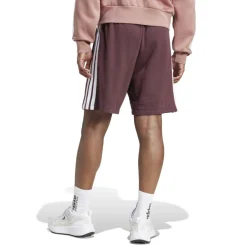 Essentials 3 Stripe Fleece Shorts Mens