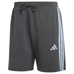 Essentials 3 Stripe Fleece Shorts Mens
