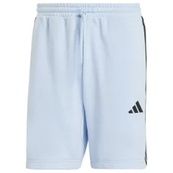 Essentials 3 Stripe Fleece Shorts Mens
