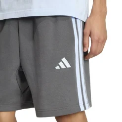 Essentials 3 Stripe Fleece Shorts Mens