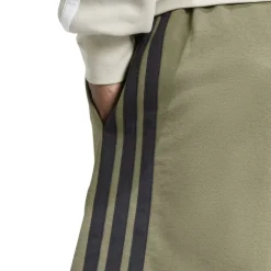 Essentials 3 Stripe Fleece Shorts Mens