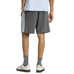 Essentials 3 Stripe Fleece Shorts Mens