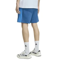 Essentials 3 Stripe Fleece Shorts Mens