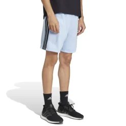 Essentials 3 Stripe Fleece Shorts Mens