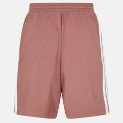 Essentials 3 Stripe Fleece Shorts Mens