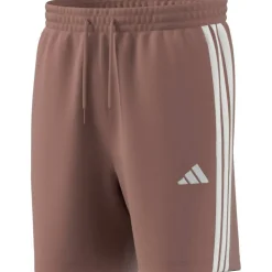 Essentials 3 Stripe Fleece Shorts Mens