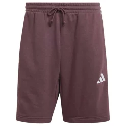 Essentials 3 Stripe Fleece Shorts Mens