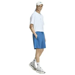 Essentials 3 Stripe Fleece Shorts Mens