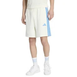 Essentials 3 Stripe Fleece Shorts Mens