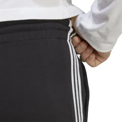 Essentials 3 Stripe Fleece Shorts Mens