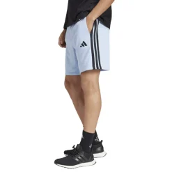 Essentials 3 Stripe Fleece Shorts Mens