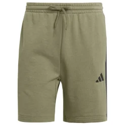Essentials 3 Stripe Fleece Shorts Mens