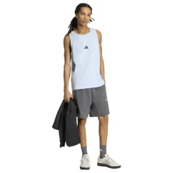 Essentials 3 Stripe Fleece Shorts Mens