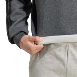 Essentials 3-Stripes Fleece Sweatshirt Mens