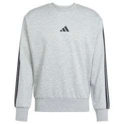 Essentials 3-Stripes Fleece Sweatshirt Mens