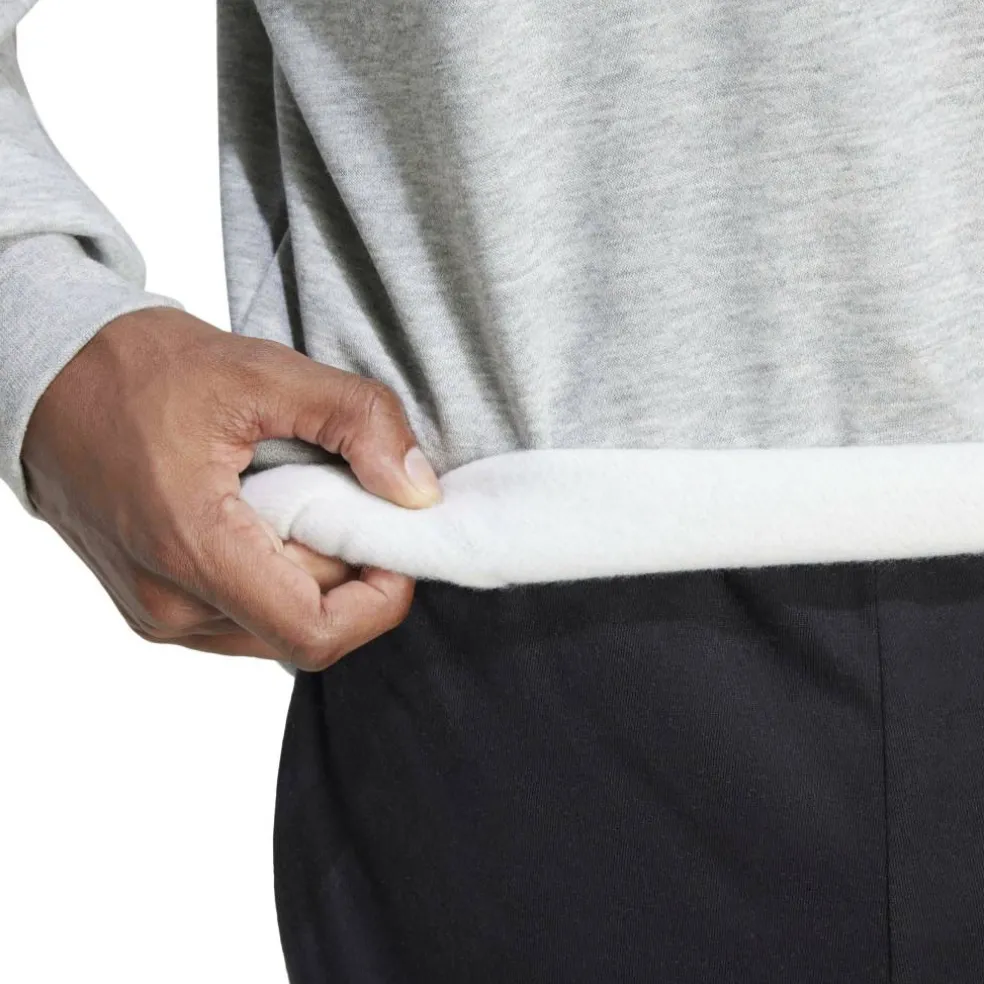 Essentials 3-Stripes Fleece Sweatshirt Mens