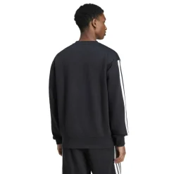 Essentials 3-Stripes Fleece Sweatshirt Mens