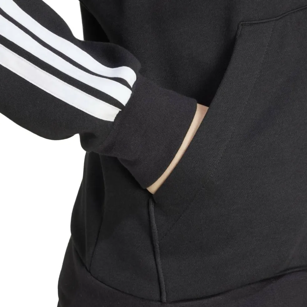 Essentials 3 Stripe Zip Track Hoodie Womens