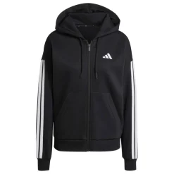 Essentials 3 Stripe Zip Track Hoodie Womens