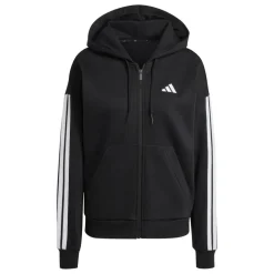Essentials 3 Stripe Zip Track Hoodie Womens