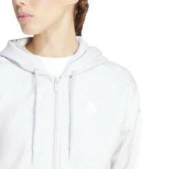 Essentials 3 Stripe Zip Track Hoodie Womens